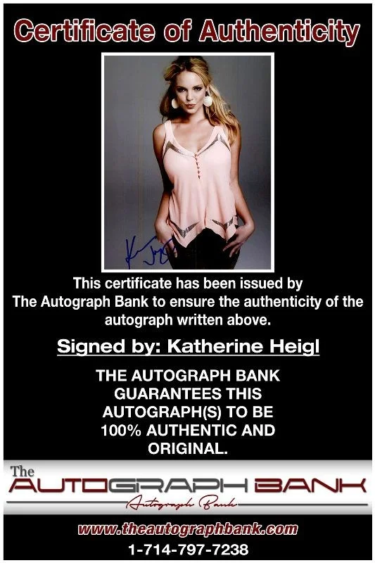 Katherine Heigl — Katherine Heigl authentic signed celebrity 8x10 photo W/Cert Autographed 2616r, изображение 2