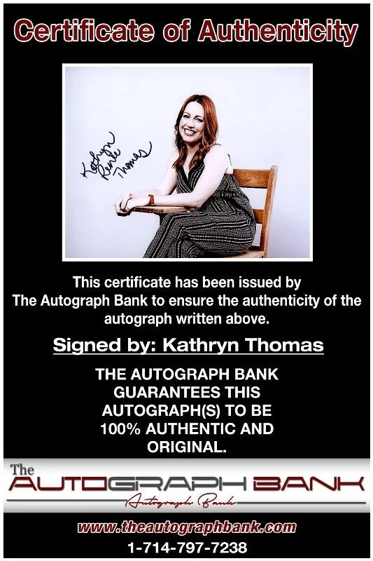 Kathryn Thomas — Kathryn Thomas authentic signed celebrity 8x10 photo W/Cert Autographed 2616a, image 2
