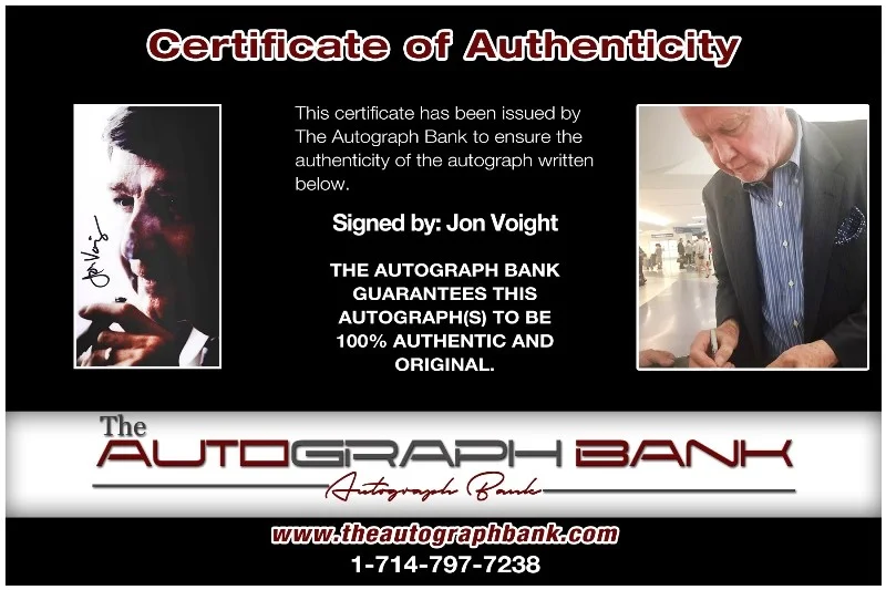 Jon Voight — Jon Voight authentic signed celebrity 8x10 photo W/Cert Autographed 40216q1, изображение 2