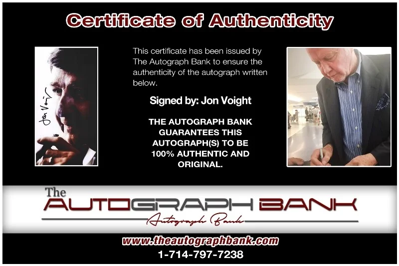 Jon Voight — Jon Voight authentic signed celebrity 8x10 photo W/Cert Autographed 40216p1, изображение 2