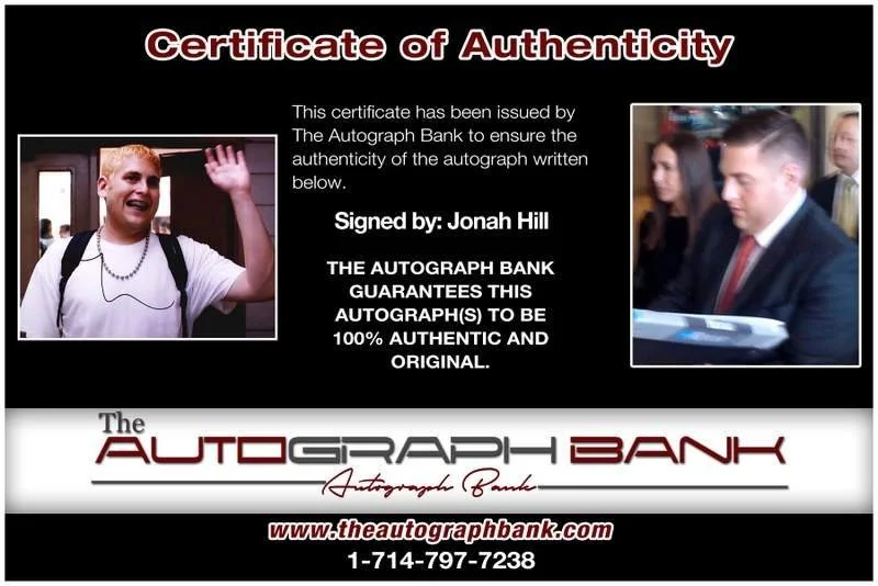 Jonah Hill — Jonah Hill authentic signed celebrity 8x10 photo W/Cert Autographed B0002, изображение 2