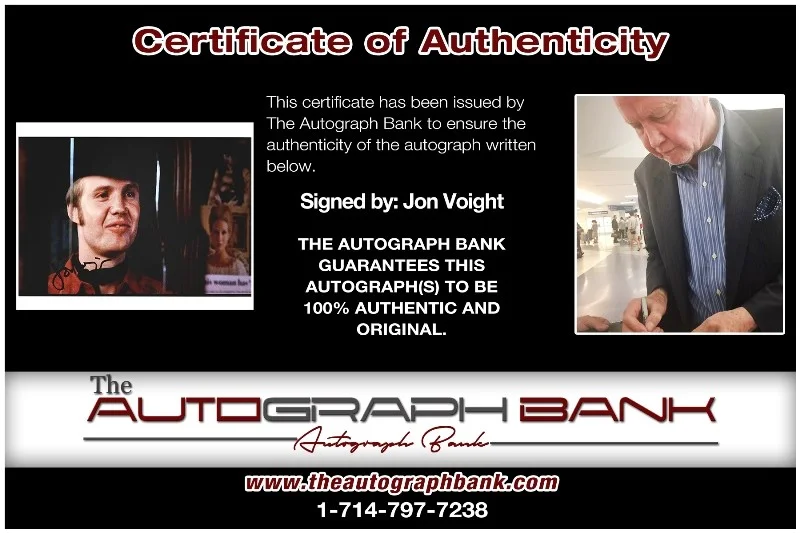 Jon Voight — Jon Voight authentic signed celebrity 8x10 photo W/Cert Autographed 40216c1, изображение 2