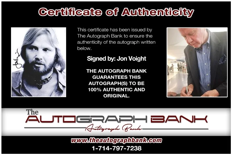 Jon Voight — Jon Voight authentic signed celebrity 8x10 photo W/Cert Autographed 40216s1, изображение 2