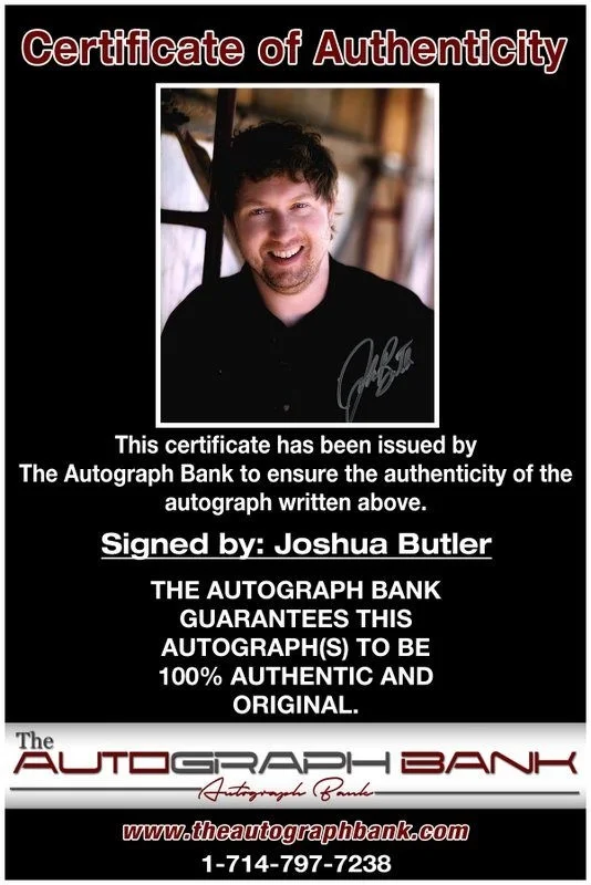 Joshua Butler — Joshua Butler authentic signed celebrity 8x10 photo W/Cert Autographed D3, image 2