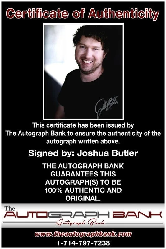 Joshua Butler — Joshua Butler authentic signed celebrity 8x10 photo W/Cert Autographed D2, изображение 2