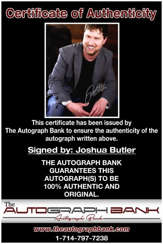 Joshua Butler — Joshua Butler authentic signed celebrity 8x10 photo W/Cert Autographed D4, изображение 2