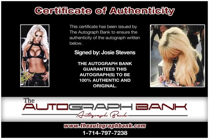 Josie Stevens — Josie Stevens authentic signed model 8x10 photo W/Cert Autographed A0015, image 2