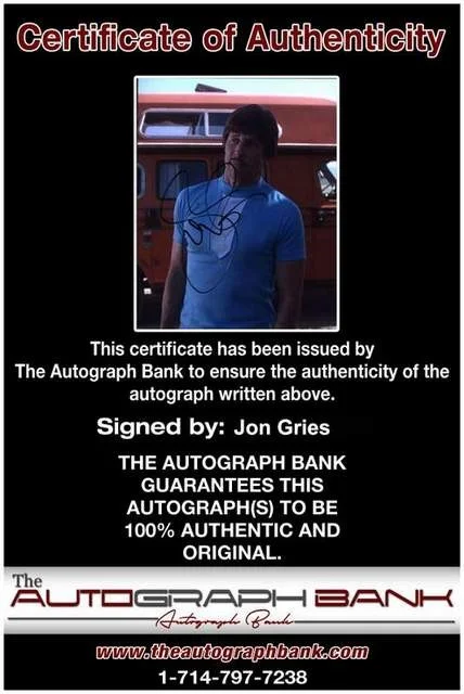 Jon Gries — Jon Gries authentic signed celebrity 8x10 photo W/Cert Autographed (B0363), image 2