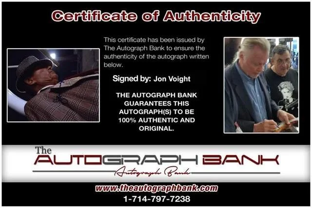 Jon Voight — Jon Voight authentic signed celebrity 8x10 photo W/Cert Autographed (B0370), image 2