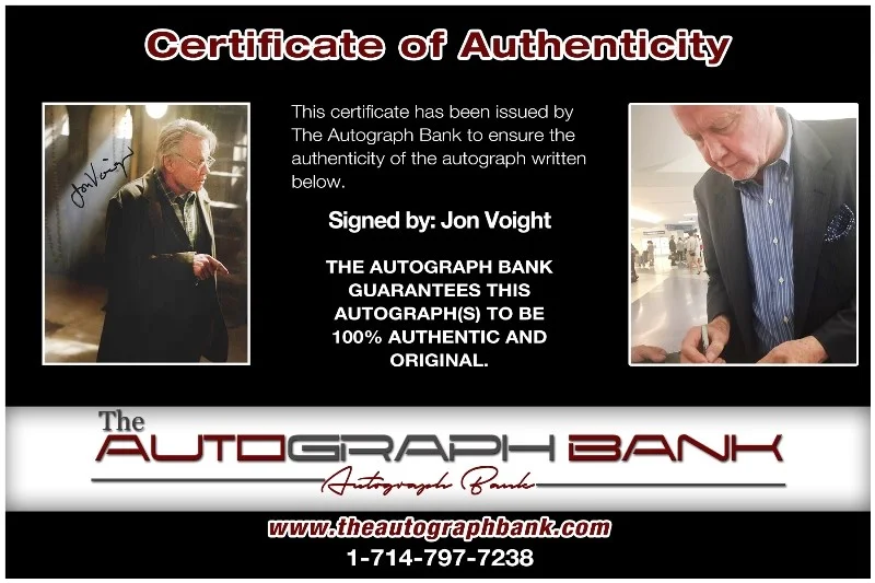 Jon Voight — Jon Voight authentic signed celebrity 8x10 photo W/Cert Autographed 40216j1, image 2