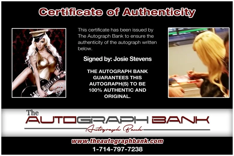 Josie Stevens — Josie Stevens authentic signed celebrity 8x10 photo W/Cert Autographed H01, изображение 2