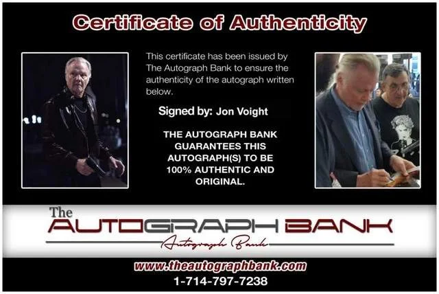 Jon Voight — Jon Voight authentic signed celebrity 8x10 photo W/Cert Autographed (B0369), изображение 2