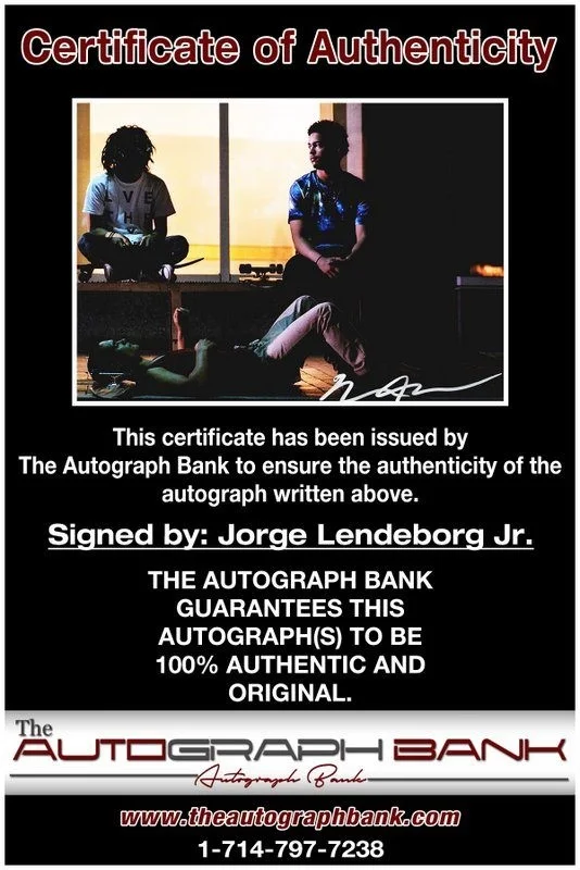 Jorge Lendeborg — Jorge Lendeborg authentic signed celebrity 8x10 photo W/Cert Autographed D3, image 2