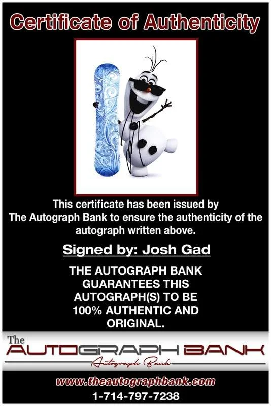 Josh Gad — Josh Gad authentic signed celebrity 8x10 photo W/Certificate Autographed (B0002), изображение 2
