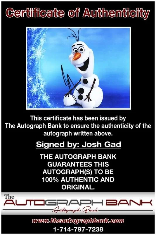 Josh Gad — Josh Gad authentic signed celebrity 8x10 photo W/Certificate Autographed (B0005), изображение 2