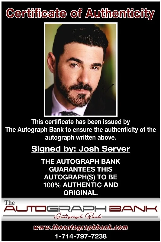 Josh Server — Josh Server authentic signed celebrity 8x10 photo W/Cert Autographed 51816h1, изображение 2