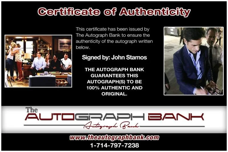 John Stamos — John Stamos authentic signed celebrity 8x10 W/Certificate Autographed (A0001), image 2