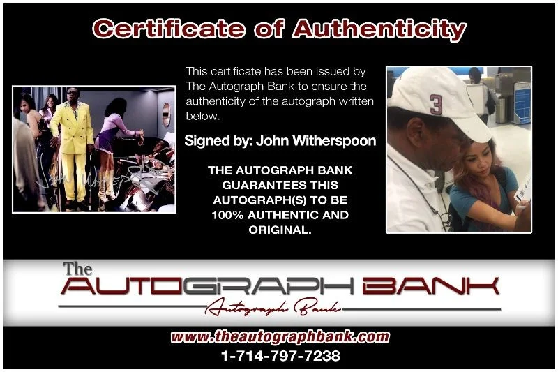 John Witherspoon — John Witherspoon authentic signed celebrity 8x10 photo W/Cert Autographed 127b1, изображение 2