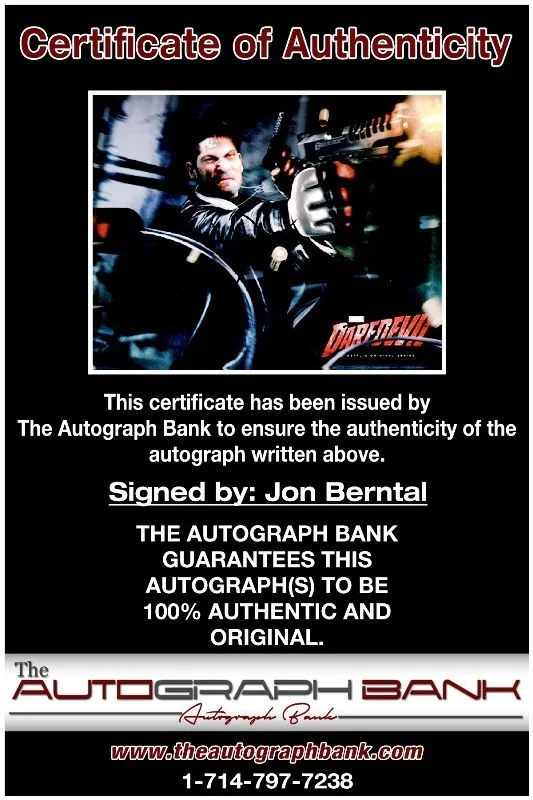 Jon Bernthal — Jon Bernthal The Walking Dead authentic signed 8x10 photo |CERT Autograph 125c1, image 2