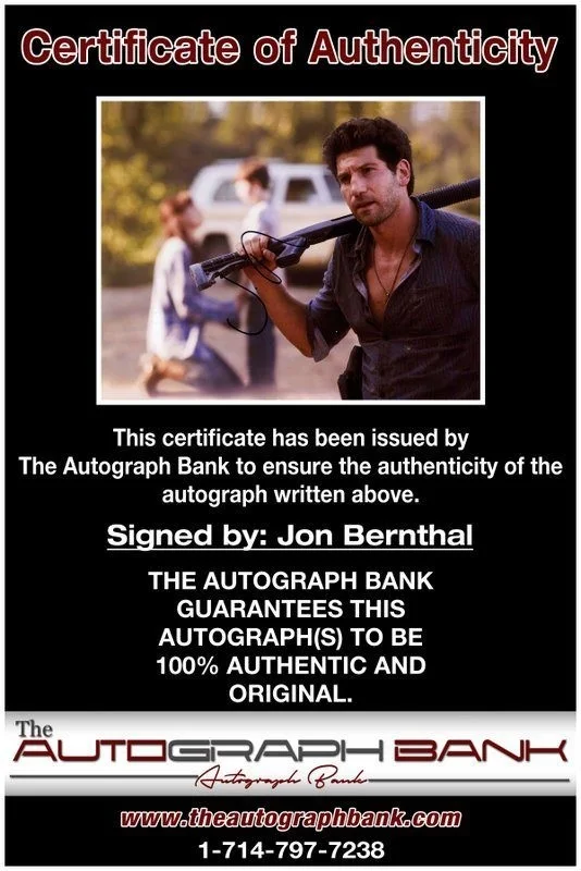 Jon Bernthal — Jon Bernthal authentic signed celebrity 8x10 photo W/Cert Autographed C7, image 2
