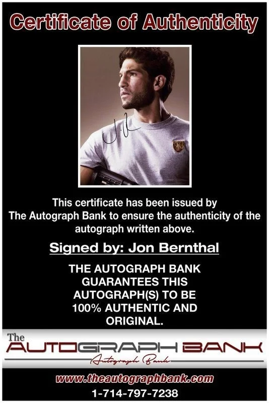 Jon Bernthal — Jon Bernthal authentic signed celebrity 8x10 photo W/Cert Autographed C1, image 2
