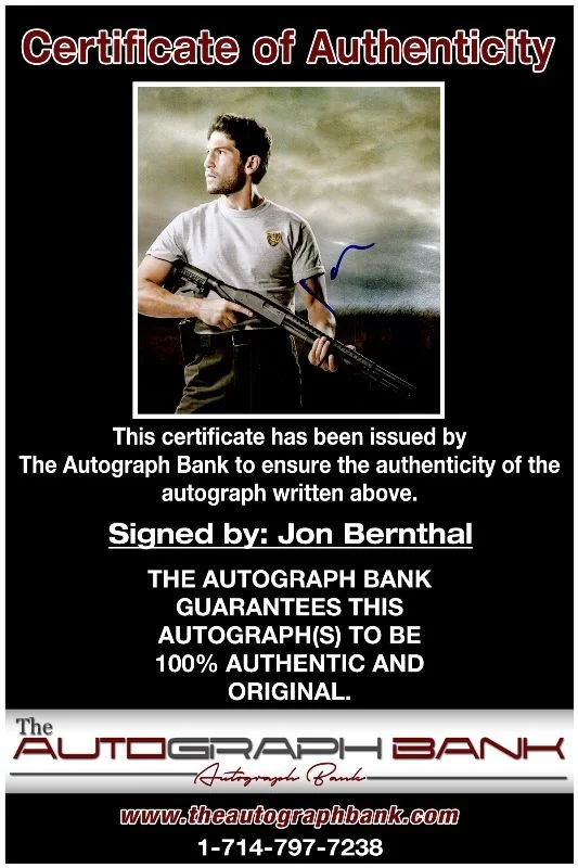 Jon Bernthal — Jon Bernthal authentic signed celebrity 8x10 photo W/Cert Autographed 2716e, image 2