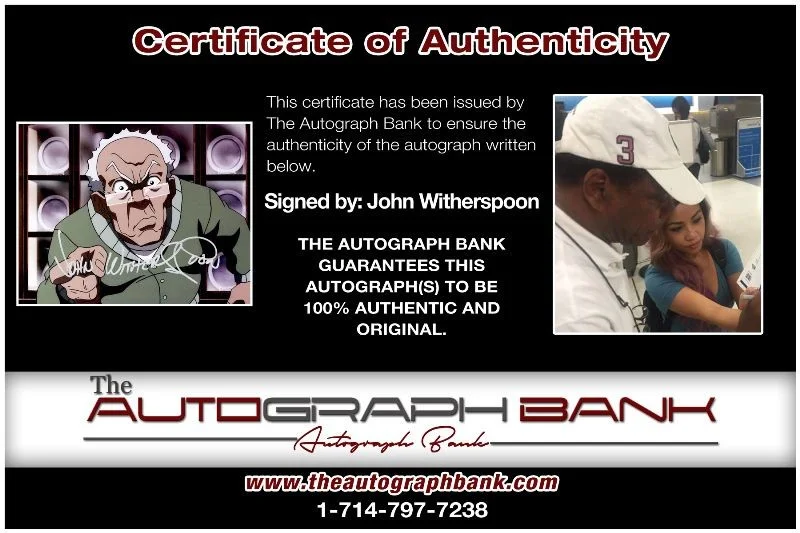John Witherspoon — John Witherspoon authentic signed celebrity 8x10 photo W/Cert Autographed 127e1, изображение 2