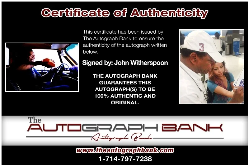 John Witherspoon — John Witherspoon authentic signed celebrity 8x10 photo |CERT Autographed 13256d2, image 2
