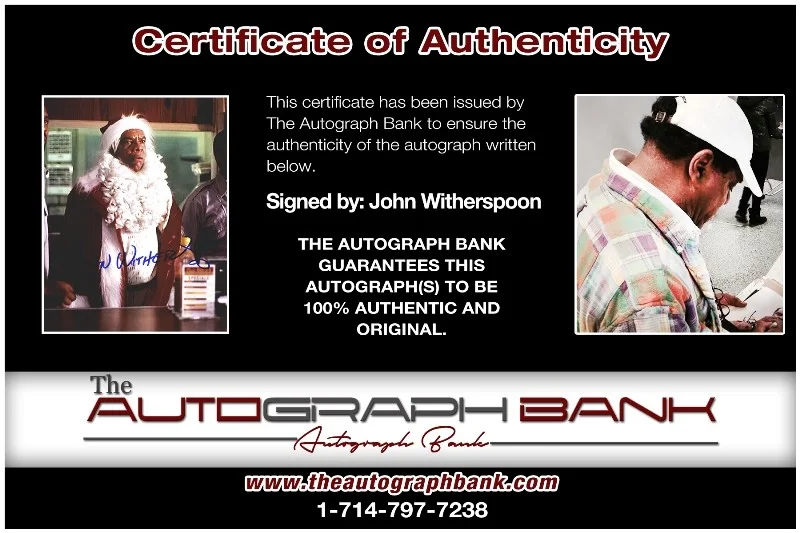 John Witherspoon — John Witherspoon authentic signed celebrity 8x10 photo |CERT Autographed 40216c1, изображение 2