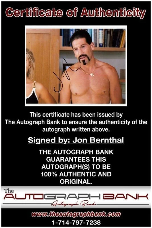 Jon Bernthal — Jon Bernthal authentic signed celebrity 8x10 photo W/Cert Autographed C2, изображение 2