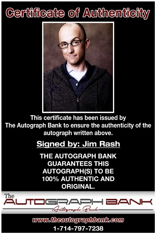Jim Rash — Jim Rash authentic signed celebrity 8x10 photo W/Cert Autographed 41916a1, изображение 2