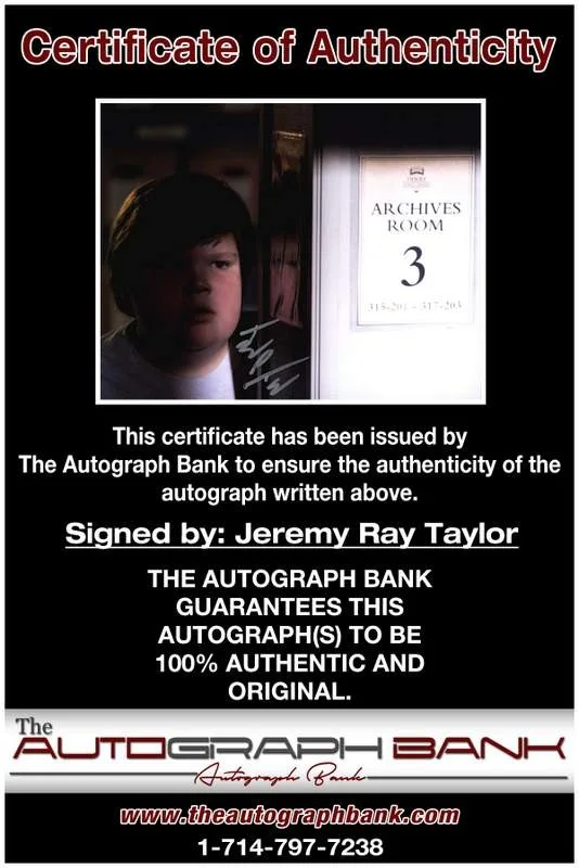 Jeremy Ray Taylor — Jeremy Ray Taylor authentic signed celebrity 8x10 W/Cert Autographed A0011, изображение 2