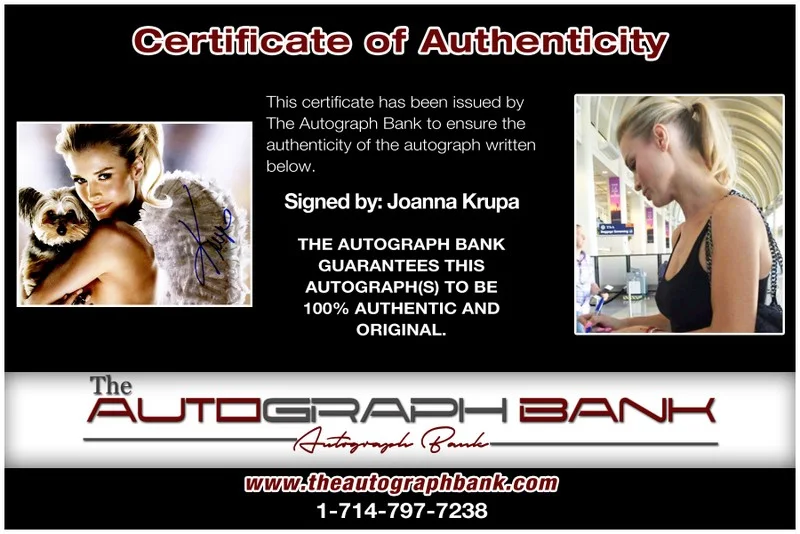 Joanna Krupa — Joanna Krupa authentic signed celebrity 8x10 photo W/Cert Autographed N01, image 2