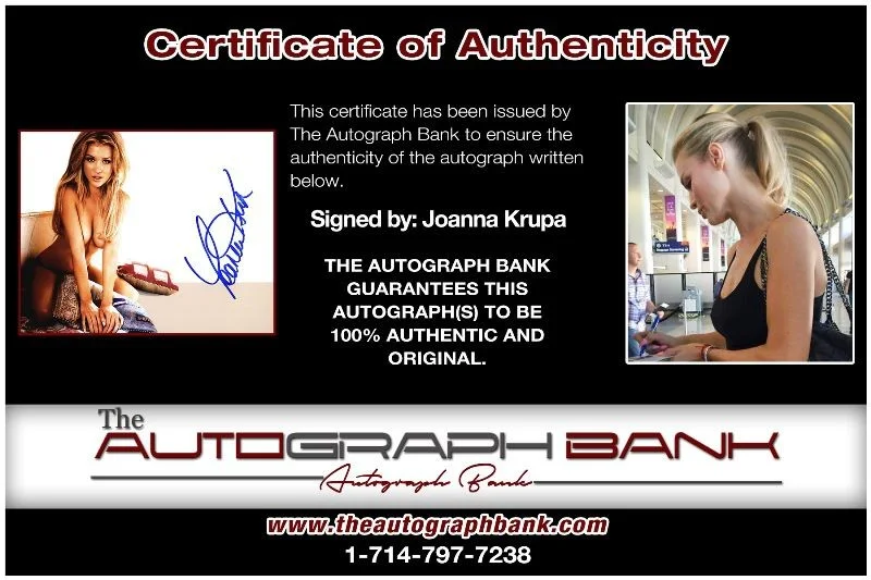 Joanna Krupa — Joanna Krupa authentic signed models 8x10 photo W/Cert Autographed 518a1, изображение 2