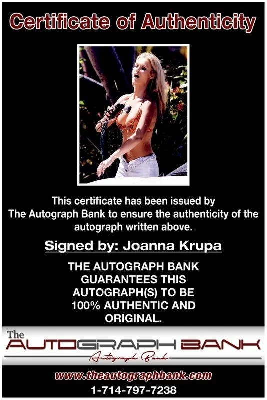 Joanna Krupa — Joanna Krupa authentic signed celebrity 8x10 photo W/Cert Autographed C1, image 2