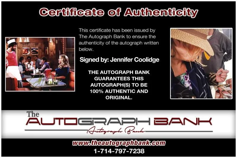 Jennifer Coolidge — Jennifer Coolidge authentic signed celebrity 8x10 photo W/Cert Autographed B0001, изображение 2