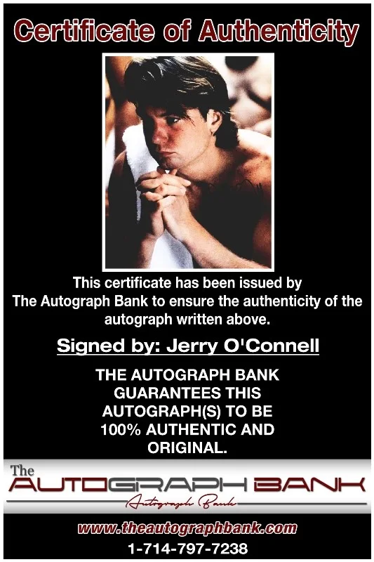 Jerry O'Connell — Jerry O'Connell authentic signed celebrity 8x10 photo W/Cert Autographed 1316a5, изображение 2