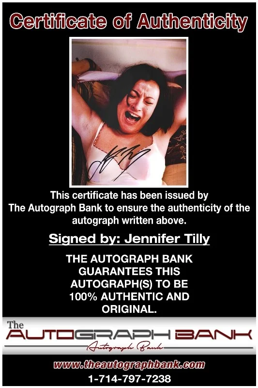 Jennifer Tilly — Jennifer Tilly authentic signed celebrity 8x10 photo W/Cert Autographed 40216h1, image 2