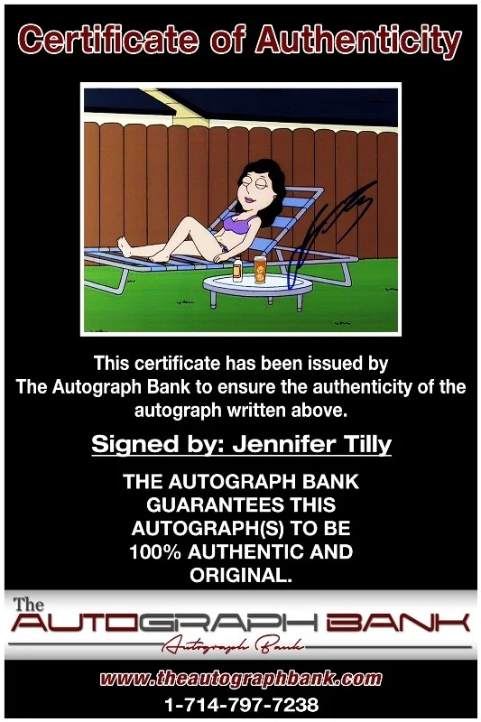 Jennifer Tilly — Jennifer Tilly authentic signed celebrity 8x10 photo W/Cert Autographed 41116e1, изображение 2
