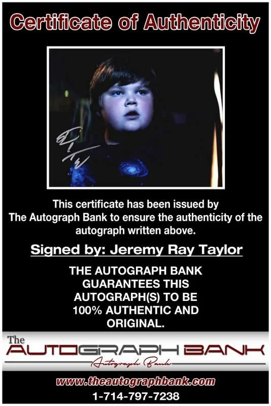 Jeremy Ray Taylor — Jeremy Ray Taylor authentic signed celebrity 8x10 W/Cert Autographed A0007, image 2
