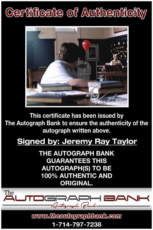 Jeremy Ray Taylor — Jeremy Ray Taylor authentic signed celebrity 8x10 W/Cert Autographed A0004, image 2