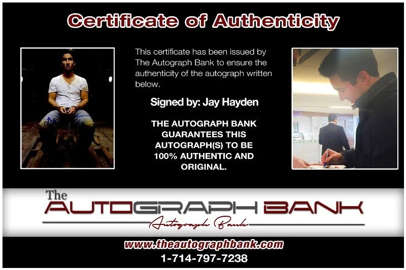 Jay Hayden — Jay Hayden authentic signed celebrity 8x10 photo W/Cert Autographed 2616k, image 2