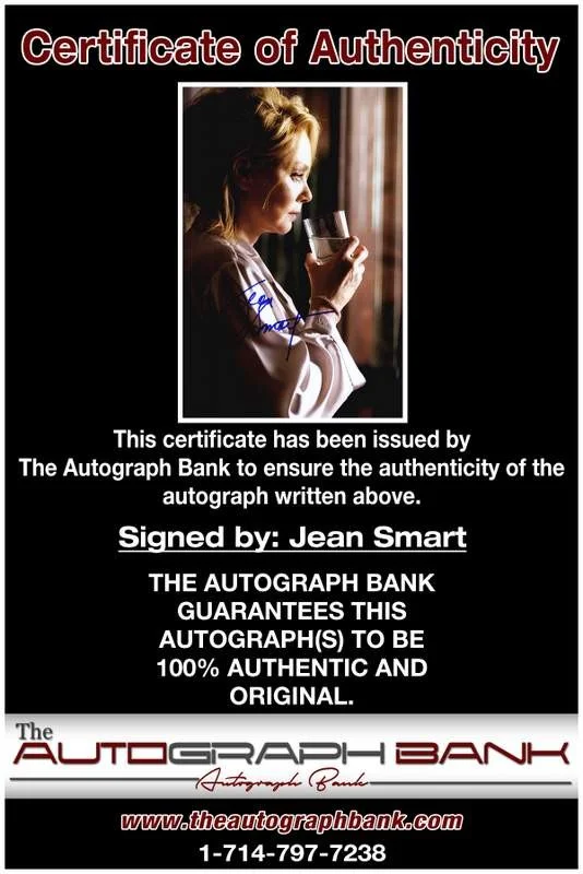 Jean Smart — Jean Smart authentic signed celebrity 8x10 photo W/Cert Autographed B0009, изображение 2