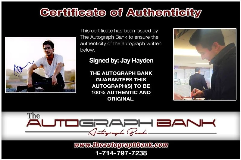 Jay Hayden — Jay Hayden authentic signed celebrity 8x10 photo W/Cert Autographed 2716l, image 2