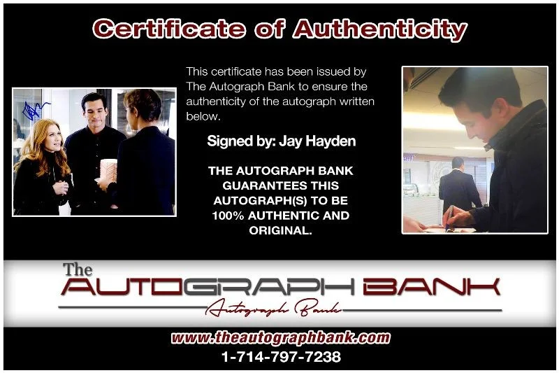 Jay Hayden — Jay Hayden authentic signed celebrity 8x10 photo W/Cert Autographed 2716k, image 2
