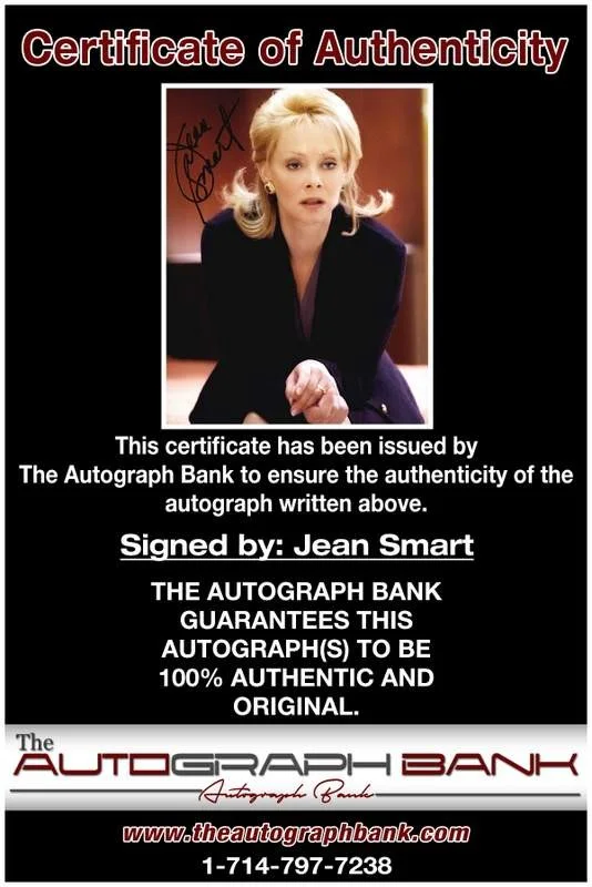 Jean Smart — Jean Smart authentic signed celebrity 8x10 photo W/Cert Autographed B0004, изображение 2