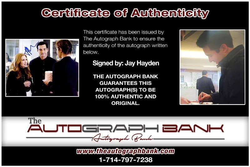 Jay Hayden — Jay Hayden authentic signed celebrity 8x10 photo W/Cert Autographed 2616b, изображение 2