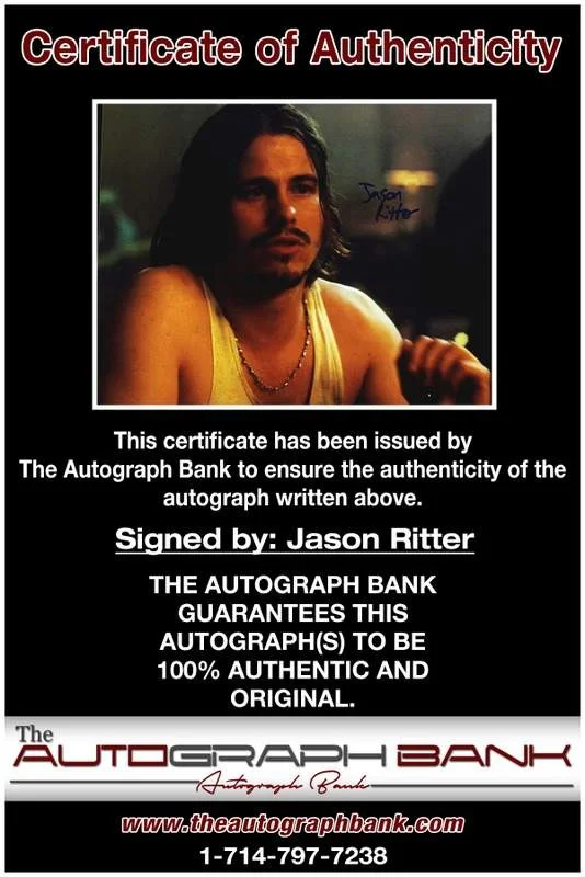 Jason Ritter — Jason Ritter authentic signed celebrity 8x10 W/Certificate Autographed (A0008), image 2