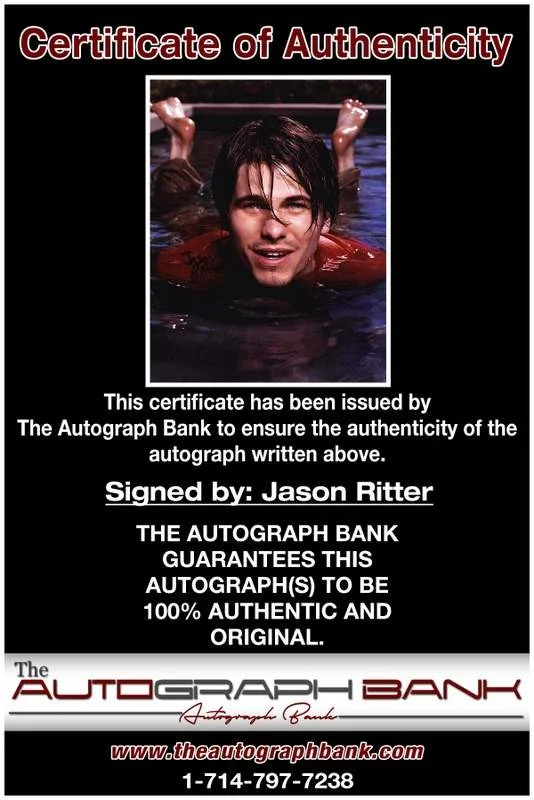 Jason Ritter — Jason Ritter authentic signed celebrity 8x10 W/Certificate Autographed (A0002), image 2