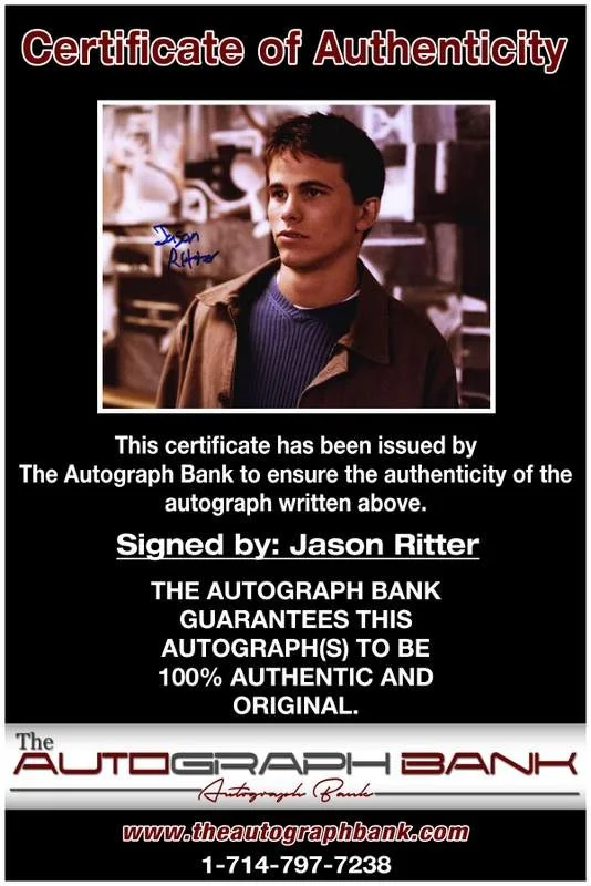 Jason Ritter — Jason Ritter authentic signed celebrity 8x10 W/Certificate Autographed (A0010), image 2